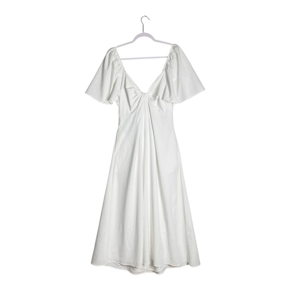Baltic Born Off White Indie Back Tie Dress Quiet Luxury Bridal Garden Party XL - Picture 2 of 8